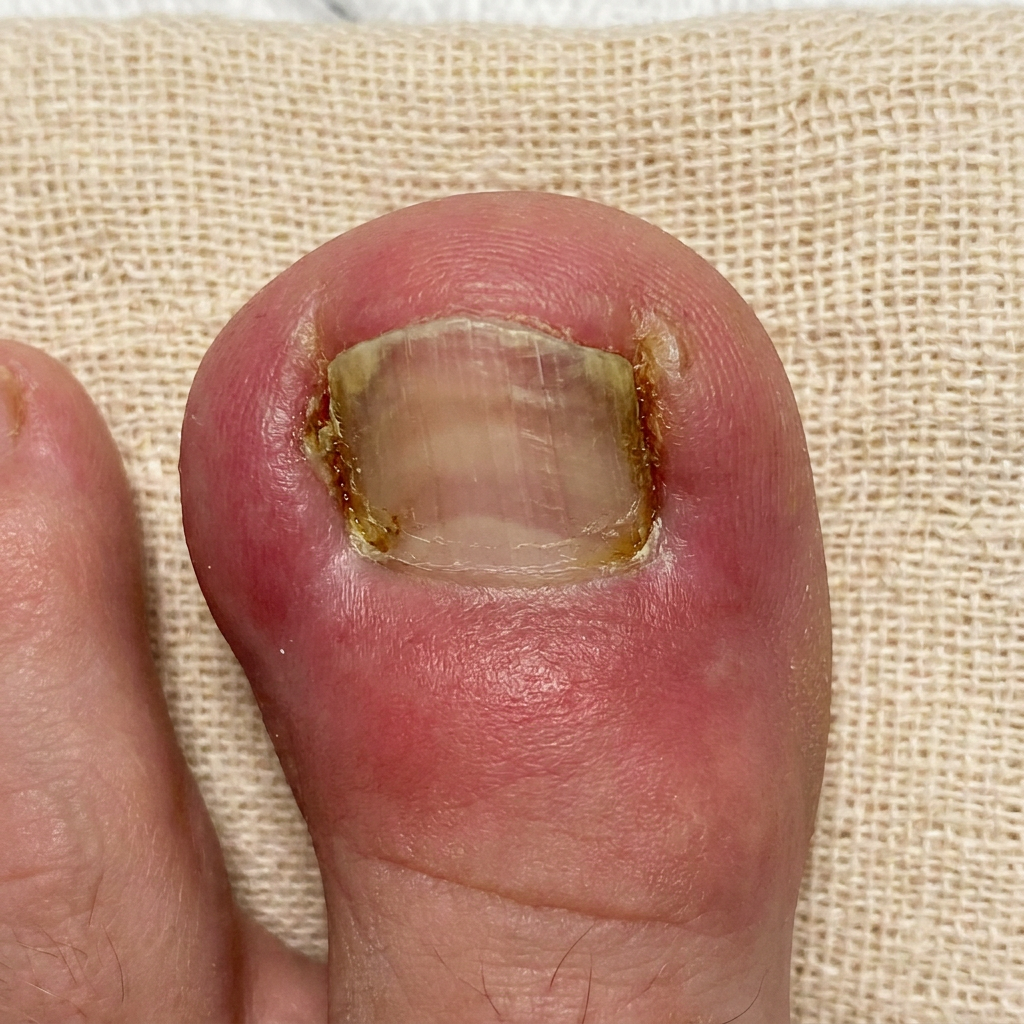 Inflamación crónica por uñas clavadas